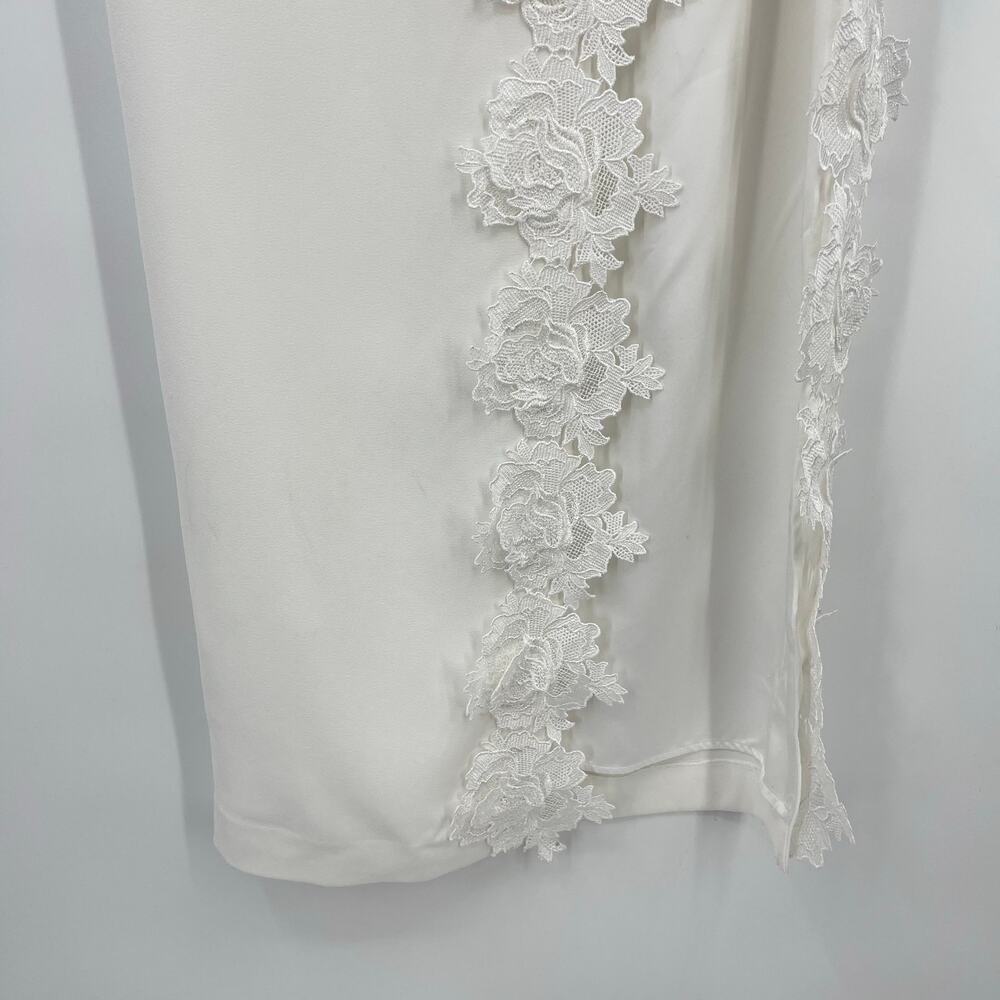 Elegant White Strapless Maxi Dress - Picture 9 of 16